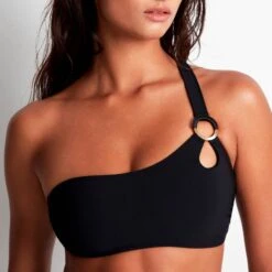 Aubade Haut Maillot Bain Brassière Asymétrique Secret Cove Noir