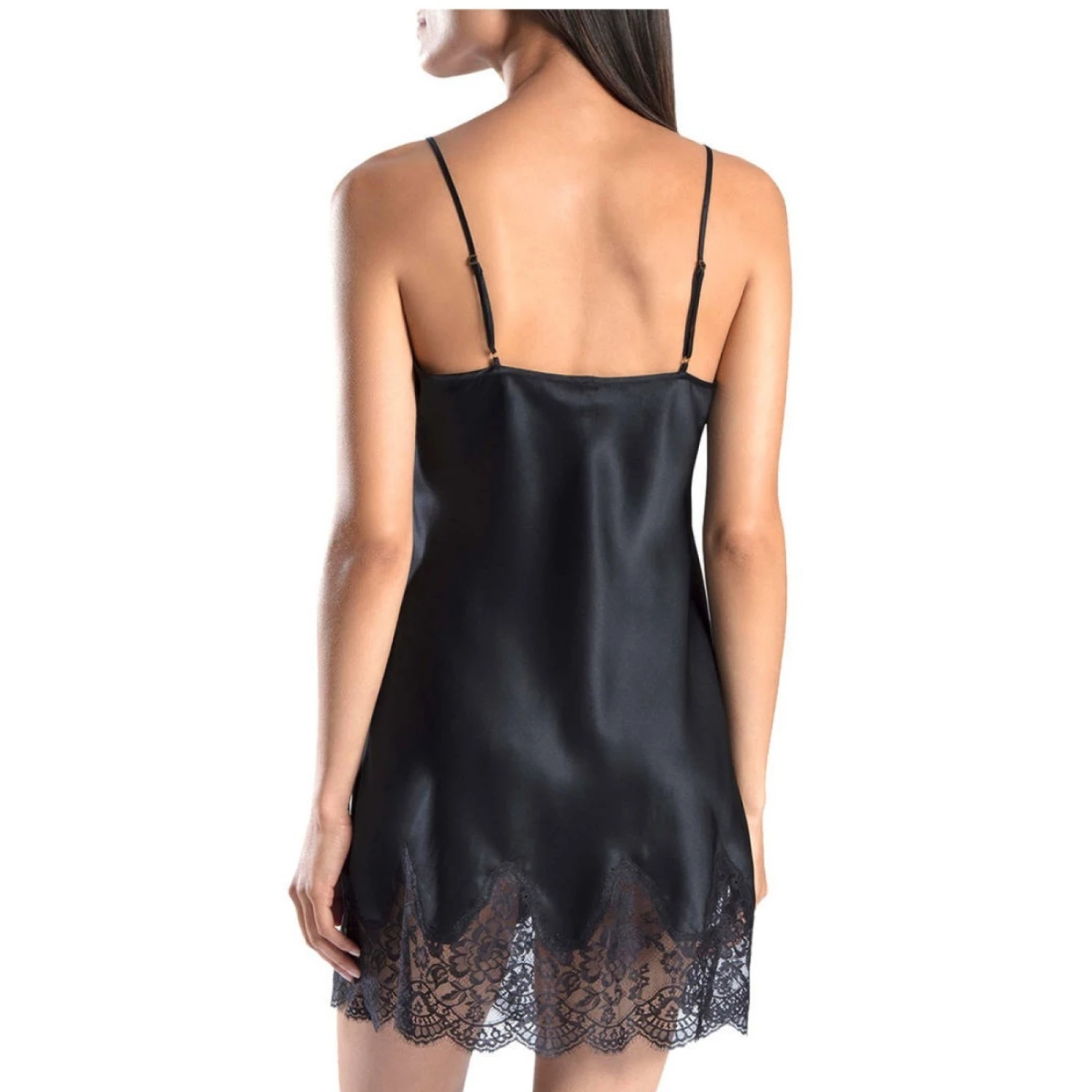 Aubade Nuisette En Soie Toi Mon Amour Noir 4 Aubade Nuisette En Soie Toi Mon Amour Noir – Image 2