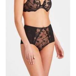 Nouvelles versions -Sous Vêtement Soldes 1600x1600 aubade softessence culotte haute noire p1 06 06092021