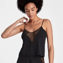 Aubade Top Fines Bretelles Lazy Days Noir -Sous Vêtement Soldes 1600x1600 aubade top fines bretelles lazy days noir p2 09 16082022