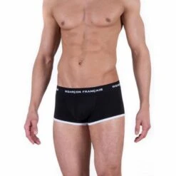 Boxer Court GARCON FRANCAIS Noir -Sous Vêtement Soldes 1600x1600 boxer court garcon francais noir p2 21 22022018