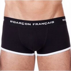 Boxer Court GARCON FRANCAIS Noir -Sous Vêtement Soldes 1600x1600 boxer court garcon francais noir p3 21 22022018
