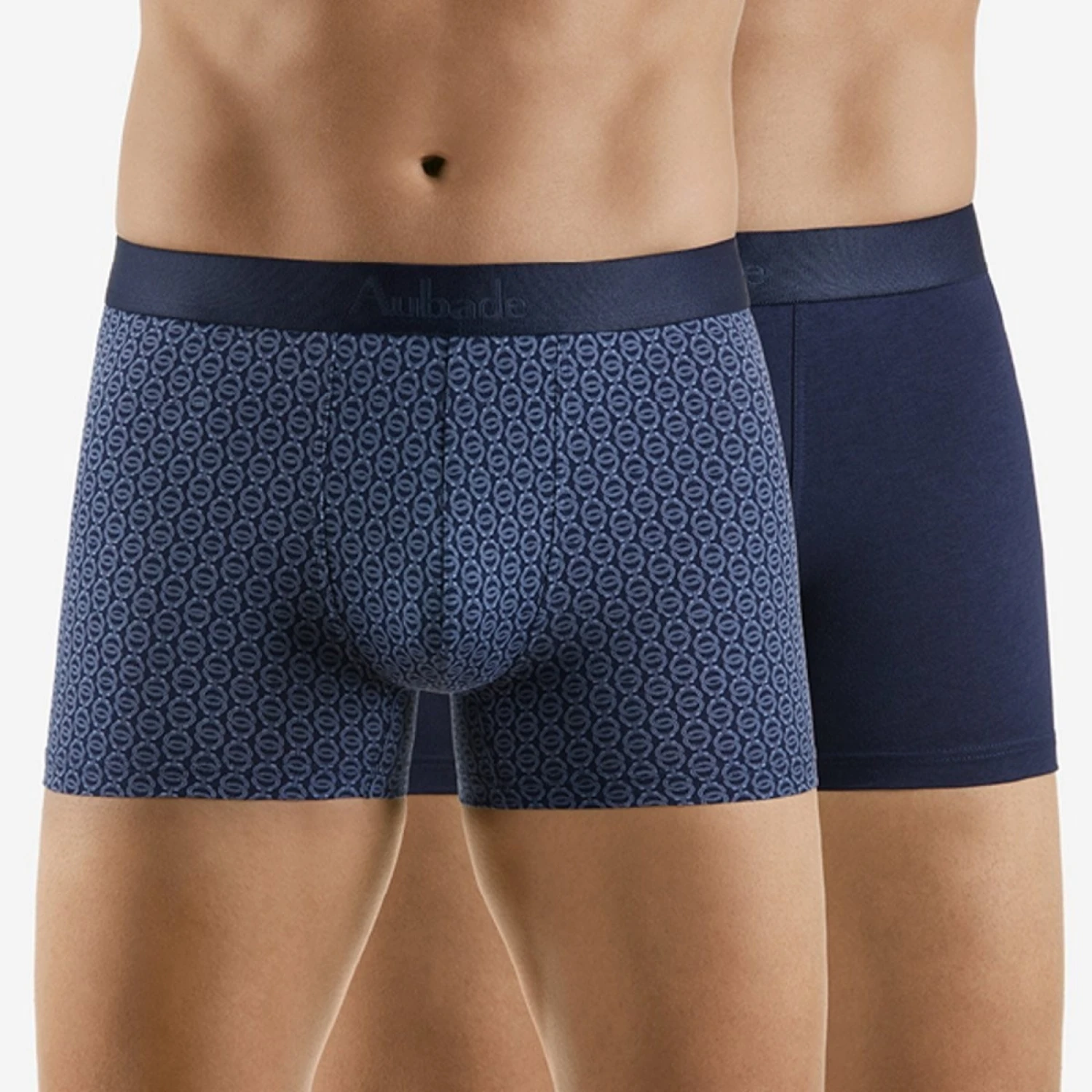 Duo Boxers AUBADE MEN Mini Menottes Marine Et Uni Marine 4 Duo Boxers AUBADE MEN Mini Menottes Marine Et Uni Marine – Image 2