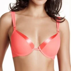 IMPLICITE Soutien-Gorge Push Coque Neon Corail