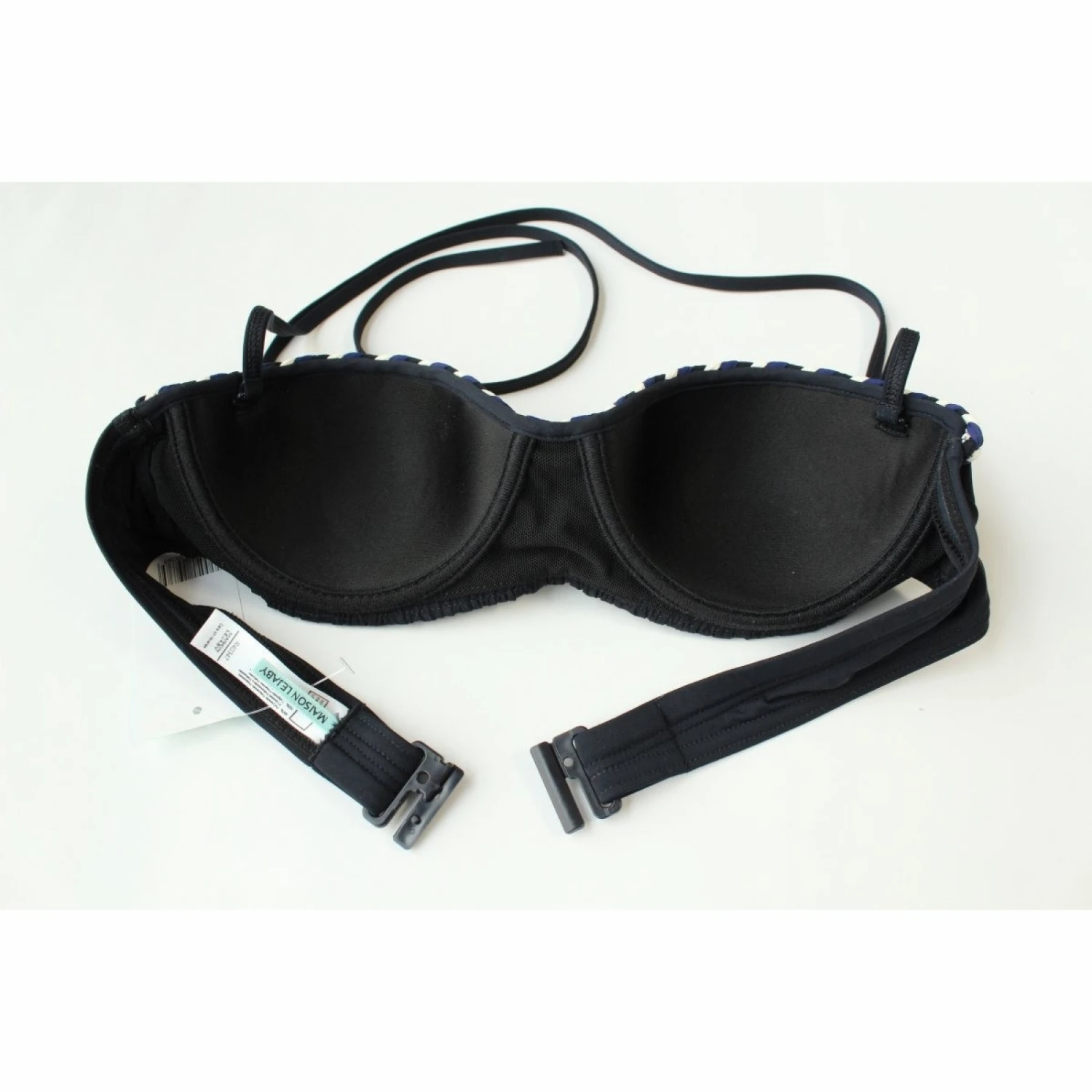 LEJABY Maillot De Bain Bandeau Corfou Bleu Marine 4 LEJABY Maillot De Bain Bandeau Corfou Bleu Marine – Image 3