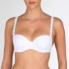 MARIE JO Soutien-Gorge Balconnet Rembourré Avero Blanc