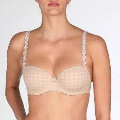 MARIE JO Soutien-Gorge Balconnet Rembourré Avero Caffe Latte