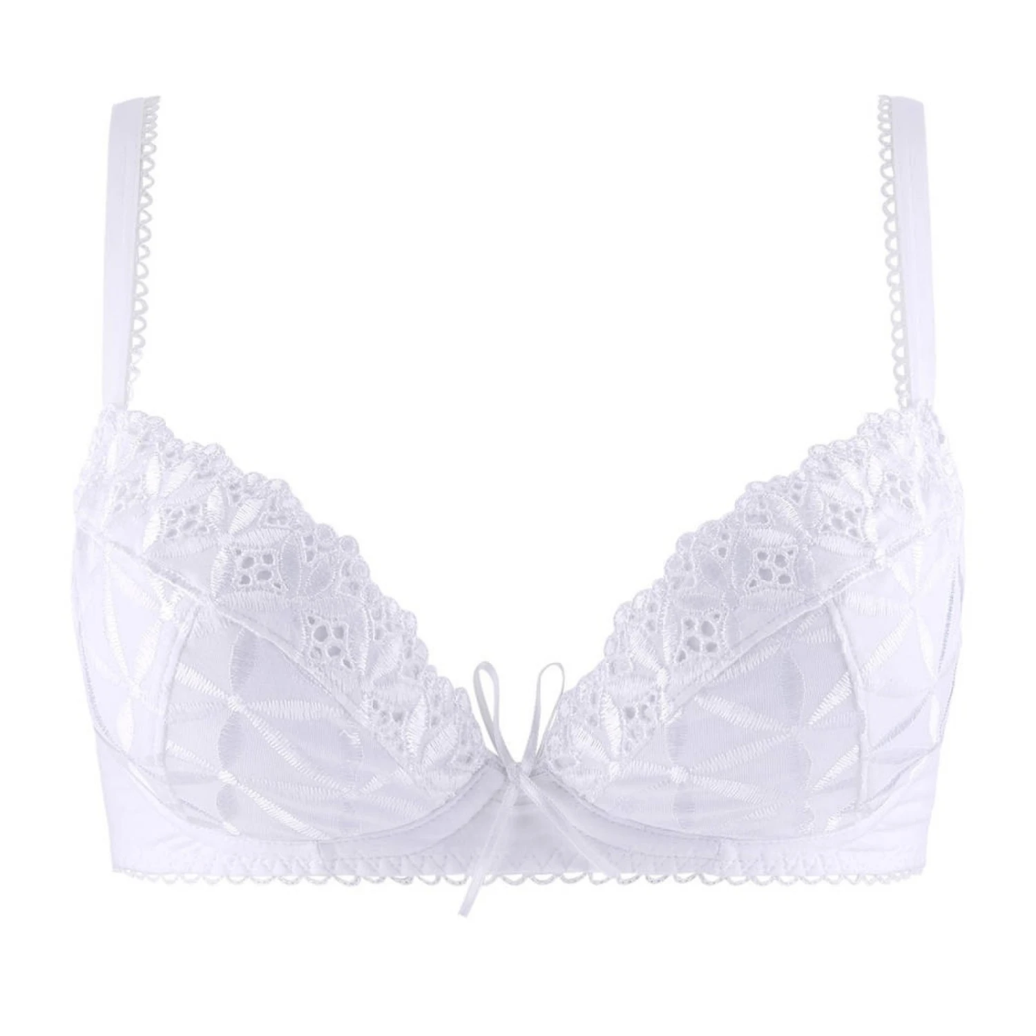 Soutien-gorge Plunge Coussinet AUBADE Bahia & Moi Blanc 7 Soutien-gorge Plunge Coussinet AUBADE Bahia & Moi Blanc – Image 5