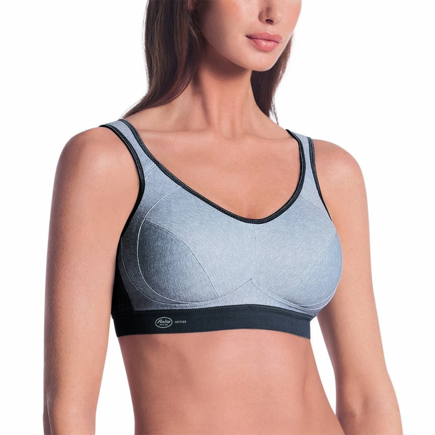 Soutien-Gorge Sport ANITA Active Extreme Control Gris Chiné 4 Soutien-Gorge Sport ANITA Active Extreme Control Gris Chiné – Image 2