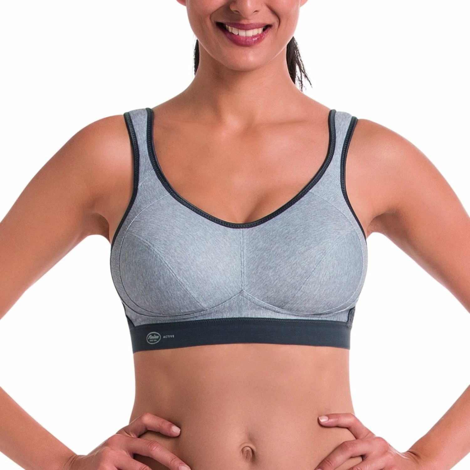 Soutien-Gorge Sport ANITA Active Extreme Control Gris Chiné 3 Soutien-Gorge Sport ANITA Active Extreme Control Gris Chiné